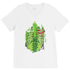 skeletal halloween V-Neck Tee