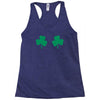 shamrock boobs Racerback Tank