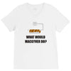 what would macgyver do tshirt funny 80s tv show tee dean richard ander V-Neck Tee