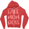 wife boss mom Zipper Hoodie