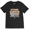 Uterine Cancer Awareness I Wear Peach For Some Special To Me V-Neck Tee