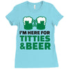 st. patrick's day titties and beer Ladies Fitted T-Shirt
