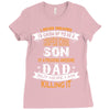Super Cool Son Of A Freaking Awesome Dad Ladies Fitted T-Shirt