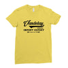 Vandelay industries import Export Original Size 89 Ladies Fitted T-Shirt