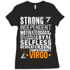 Strong Independent Motivated Virgo Ladies Fitted T-Shirt