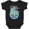 feel the music Baby Bodysuit