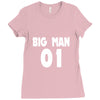 big man little man father son matching1 Ladies Fitted T-Shirt