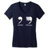 apostrophe catastrophe Women's V-Neck T-Shirt