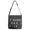 Friends Don't Lie Stranger Things quote Adjustable Strap Totes