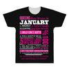 quens are born in january All Over Men's T-shirt