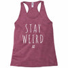 Juanpa Zurita Stay Weird Racerback Tank