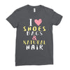shoes bags natural hair Ladies Fitted T-Shirt