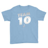 team 10  silver Youth Tee