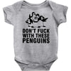don't f penguins clothing Baby Onesie