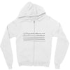 bird on a wire men's Zipper Hoodie