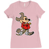 master mouse Ladies Fitted T-Shirt
