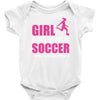 all this girl cares about is soccer and like maybe 3 people Baby Onesie