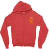 ugly ginger cookies pocket Zipper Hoodie