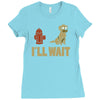 i'll wait Ladies Fitted T-Shirt