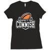 respect the commish fantasy football Ladies Fitted T-Shirt