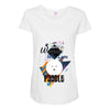 who loves poodle Maternity Scoop Neck T-shirt
