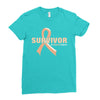 Survivor Of Uterine Cancer Ladies Fitted T-Shirt