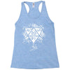 dungeons and dragons dice art Racerback Tank