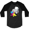 puker printer 3/4 Sleeve Shirt