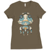 grumpy robot Ladies Fitted T-Shirt