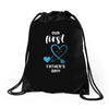 Our First Father's Day! Baby Boy Drawstring Bags