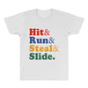 Hit Run Steal  Slide All Over Men's T-shirt