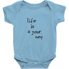 life is a journey Baby Onesie