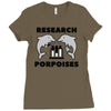 research porpoises Ladies Fitted T-Shirt