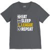 eat sleep league V-Neck Tee