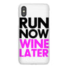 run now wine later iPhoneX