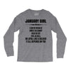 Super January Girl Long Sleeve Shirts