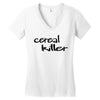 cereal killer Women's V-Neck T-Shirt