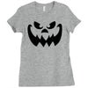 evil pumpkin face halloween costume Ladies Fitted T-Shirt