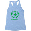brasil sport soccer ball fun Racerback Tank