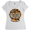 Astronaut Helmet Tiger Versace Women's Triblend Scoop T-shirt