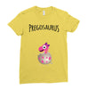 Pregosaurus Girl Ladies Fitted T-Shirt