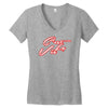 c'est la vie neon slogan Women's V-Neck T-Shirt