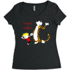 calvin hobbes Women's Triblend Scoop T-shirt