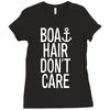 boat hair don't care (2) Ladies Fitted T-Shirt