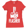 flasher camera Ladies Fitted T-Shirt