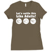rock paper scissors Ladies Fitted T-Shirt