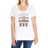 coffee coffee coffee Ladies Curvy T-Shirt