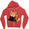 red fox 5 Zipper Hoodie