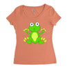 frog cute Women's Triblend Scoop T-shirt