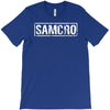 samcro funny retro biker gang sons fancy dress anarchy vintage T-Shirt